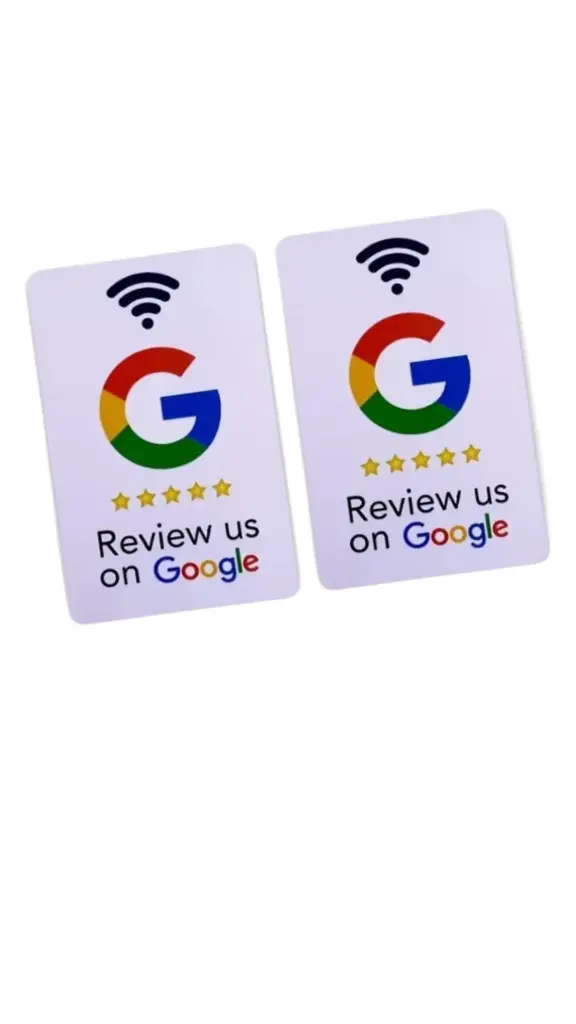 Google Review Kort (Hvit)